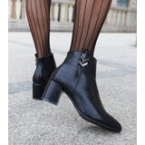Gemre Black ankle boots with a low block heel Aniceto | shoptok.hr