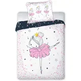 posteljnina 2-delna Cuddles balerina pink