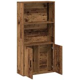vidaXL Knjižna omara starinski les 60x24x120 cm inženirski les | Shoptok.si