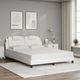  Okvir kreveta Viana s LED-om bez madraca bijeli 160x200 cm | shoptok.hr