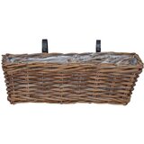  Viseća Košara za Saksije s pohranom 2 pcs Smeđa 48 x 22 x 15 cm | shoptok.hr