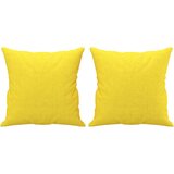  2-dijelni set sofa s jastucima svjetložuti od tkanine | shoptok.hr