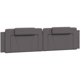  Jastuk za uzglavlje Viana sivi 200 cm od umjetne kože | shoptok.hr