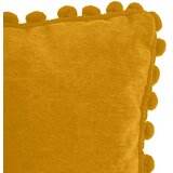Atmosphera UKRASNI JASTUK S POMPONIMA 40X40CM POLIESTER/POLIAMID OKER | shoptok.hr