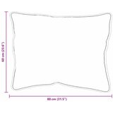  Jastuk s jastukom 2 pcs Bijelo 79 x 60 x 20 cm Poliester | shoptok.hr