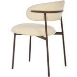 MID.YOU STOL, les, kovina, tekstil bela | Shoptok.si