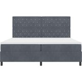 Box Spring Krevet s Madracem Tamno Sivi 200x200 cm Baršun | shoptok.hr