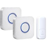  KOMPLET 2x bežično zvono za utičnicu, kinetičko, 230V, belo | Eponuda.com