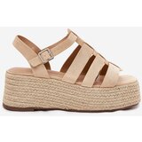 Boto Women's Sandals With Straps And Braiding Beige Pardauss | ePonuda.com