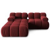 Micadoni Home Crvena baršunasta kutna garnitura Bellis – | shoptok.hr