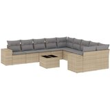  11-dijelni set vrtnih sofa od poliratana s jastucima bež | shoptok.hr