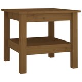 Furnova Klubska mizica medeno rjava 45x45x40 cm trdna borovina, (21914355) | Shoptok.si