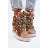 Boto Women's Pink Wedge Sneakers Leoppa | shoptok.hr