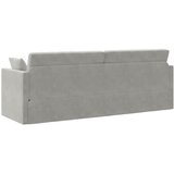  Podni kauč na razvlačenje Svijetlo siva 213 x 70 x 77 cm Baršun | shoptok.hr