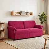 SOFA za 3 osobe Vinska crvena 198 x 83 x 95 cm Baršun | shoptok.hr