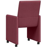  Blagovačke stolice s kotačima 2 pcs boja crnog vina tkanina | Eponuda.com