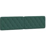 vidaXL Vzglavna stranica temno zelena 200 cm žamet, (21086353) | Shoptok.si