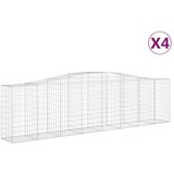  Lučne gabionske košare 4 kom 400x50x100/120cm pocinčano željezo | Eponuda.com