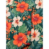 Ombre Men's full print floral pattern cotton t-shirt - black | Shoptok.si