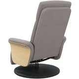  Masažni naslanjač z naslonjalom za noge taupe blago, (20920887) | Shoptok.si