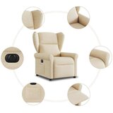  Električni naslonjač od tkanine krem | shoptok.hr