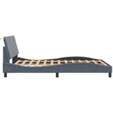 vidaXL okvir za krevet s uzglavljem tamnosivi 120x200 cm baršunasti | shoptok.hr