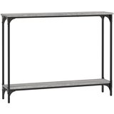 Maison Chic konzolna miza - miza ob steni siva sonoma 100x22,5x75 cm inženirski les, (21785799) Cene
