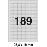  ETIKETE LASER 25,4X10MM POLYESTER PK20L ZWECKFORM L6008-20 SREBRNE | Shoptok.si