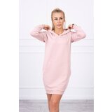 Kesi Dark powder pink dress with a hood | shoptok.hr