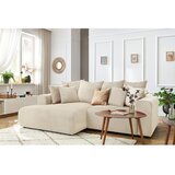 Bobochic Paris Krem baršunasti kutna garnitura Enjoy – | shoptok.hr