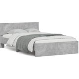 Furnova Posteljni okvir z vzglavjem betonsko siv 120x190 cm, (21937087) | Shoptok.si