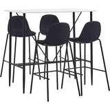 vidaXL 5-dijelni barski set od tkanine crni | shoptok.hr