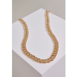 Urban Classics Necklace with rhinestones - golden colors Cene