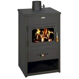 Prity Kamin na drva K1 (9 kW, Kapacitet grijanja prostorije: 110 m³, Antracit) | shoptok.hr