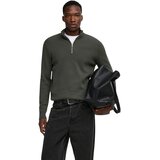 Only & Sons Puloverji Onsphil Reg 12 Struc Half Zip Knit Noos 22023210 Kaki Cene