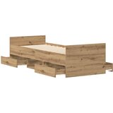  Okvir kreveta bez madraca boja hrasta artisan 90x190 cm | shoptok.hr