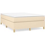  Za krevet s oprugama krem 140 x 190 cm od tkanine | shoptok.hr