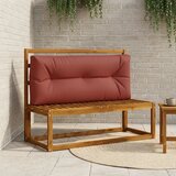  Jastučić za palete VIANEN 100% poliester Crvena - Crvena 120 x 40 x 12 cm | shoptok.hr