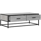  Stolić za kavu siva boja hrasta 100x50x35 cm od drva i metala | shoptok.hr