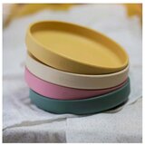 Petite&Mars Silikonski tanjur s vakuumom 6 m+ Take&Match, Misty Green | shoptok.hr