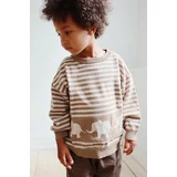 Konges Sløjd Otroški pulover s primesjo volne bež barva