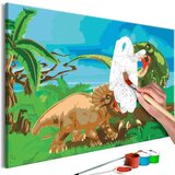  Slika za samostalno slikanje - Fight for Territory 60x40 | shoptok.hr