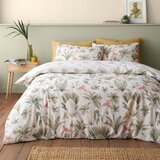 Catherine Lansfield Bež posteljnina za zakonsko posteljo/podaljšana 230x220 cm Paradiso Palm – | Shoptok.si