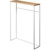 Bijeli/svjetlo smeđi pomoćni stol 18.5x60 cm Tower –