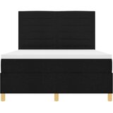  LED Box Spring Krevet s madracem Crna 140 x 190 cm tkanina | shoptok.hr