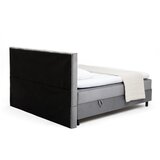 Bonami Selection Sivi boxspring krevet s prostorom za odlaganje 180x200 cm Elva Bold Line – | shoptok.hr