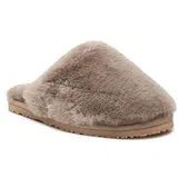 Mou Copati Closed Toe Sheepskin Fur Slippper FW161000L Bež