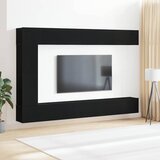  Set TV komoda Zidne 9 pcs Crni hrast Konstruirano drvo | shoptok.hr