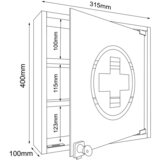 MID.YOU Omarica Za Zdravila Hustila S, Bela | Shoptok.si