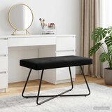  Klupa Crna 80 x 40 x 45 cm Baršun | shoptok.hr